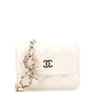 Chanel Cc Bow Belt Bag Quilted Caviar #203752C21B